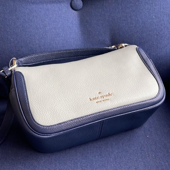 Kate Spade Pebbled Leather Crossbody Bag Light Pistachio Multi - Picture 2 of 16